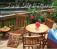 Teak, Brazilian Cherry, Mahogany, Ipe, Cedar and Pine furniture - click above link for Gallery